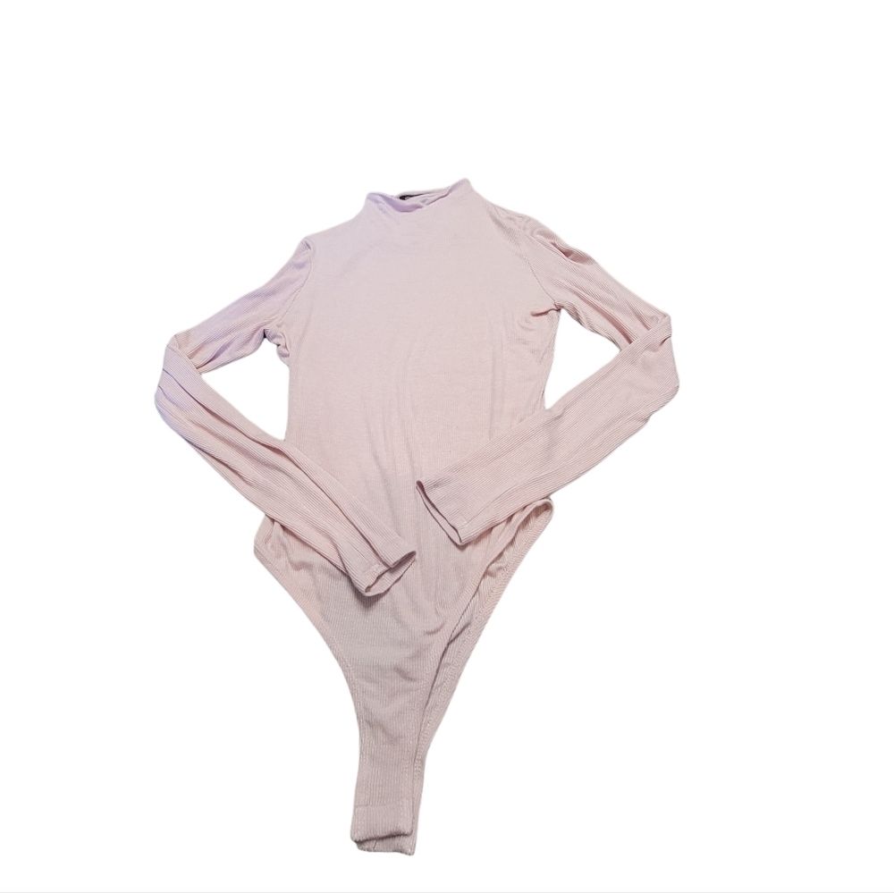 Shinestar pink turtle neck bodysuit.      b3